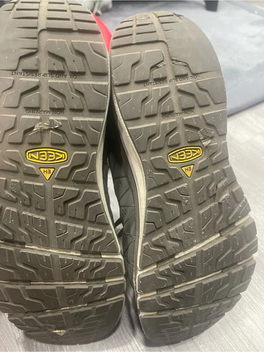 KEEN Men's Gray and Yellow Athletic Sneakers